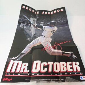 6 Kellogg's 1993 MLB Reggie Jackson "Mr. October" 9x13 Fold Out Poster YANKEES